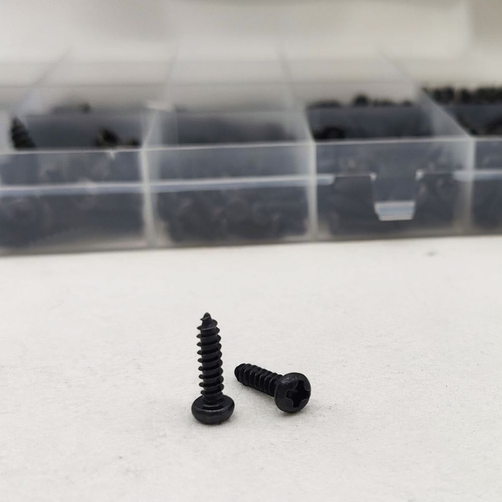 Black Carbon Steel Self Tappin - Electronics Repair Hobby recension och pris